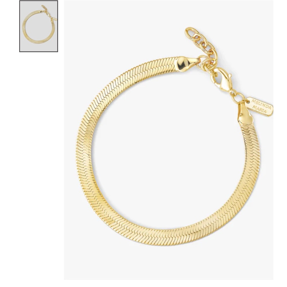Melinda Maria Gold Herringbone Bracelet